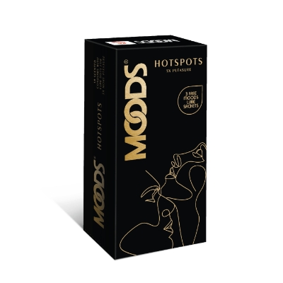 Picture of Moods Hotspot Scented 1500 Dotted Condom 10pcs Pack + FREE 3 MOODS LUBE SACHET