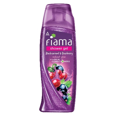 Picture of Fiama Shower Gel Blackcurrant & Bearberry Body Wash With Skin Conditioners For Radiant Glow | 250ml Bottle |Made in India