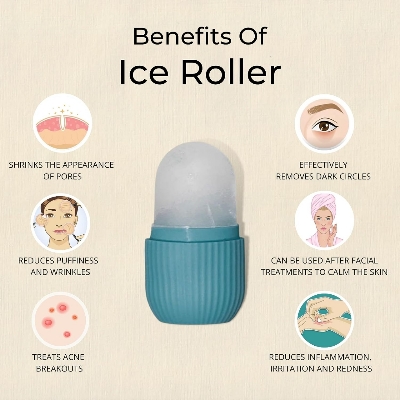 Picture of 1pcs Ice Roller for Neck, Face & Eyes Massager | For Face and Eye Puffiness