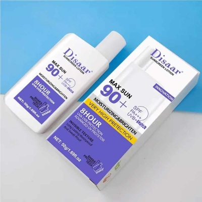 Picture of Disaar Sunscreen Lotion 50gm Max Sun 90+ SPF PA+++ 8 Hour Protect