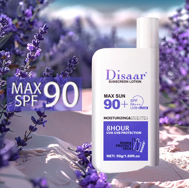 Picture of Disaar Sunscreen Lotion 50gm Max Sun 90+ SPF PA+++ 8 Hour Protect