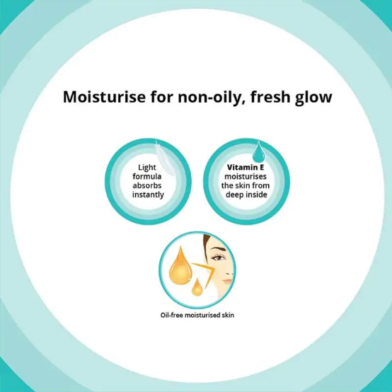 Picture of POND'S Light Moisturiser 50ml Non-Oily Fresh Feel For Soft Glowing Skin With Vitamin E & Glycerin