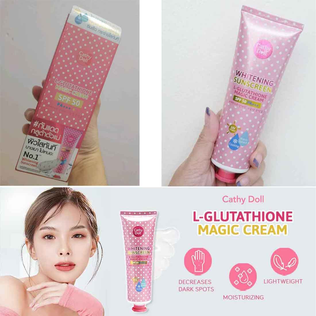 Picture of Cathy Doll SPF50 PA+++ Whitening Sunscreen Cream 60ml | Korea