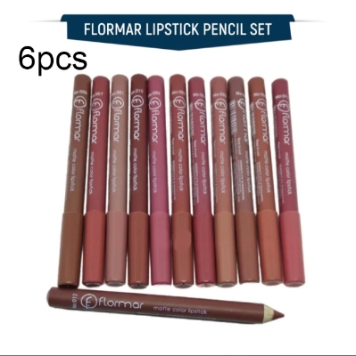 Picture of Flormar Long Lasting Matte Lipstick Pencils Set (6 Pieces)