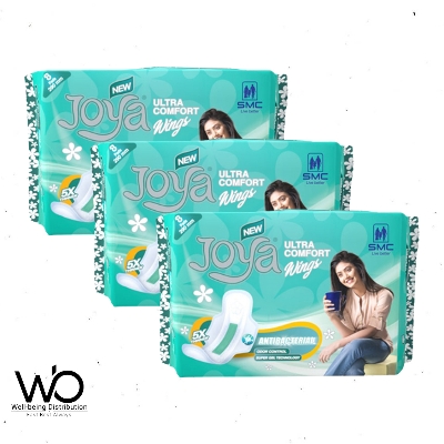 Picture of Joya Sanitary Napkin - Ultra Comfort 8 Pads Pack - 3 Pack Combo - Panty/Wings System - Pad