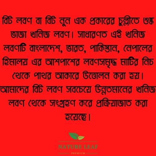 Picture of Nature Leaf - Bit Salt - 500gm Pack (Bit Lobon)