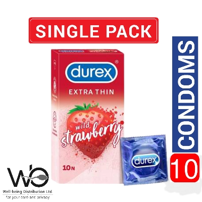 Picture of Durex - Extra Thin Wild Strawberry Flavored Condom