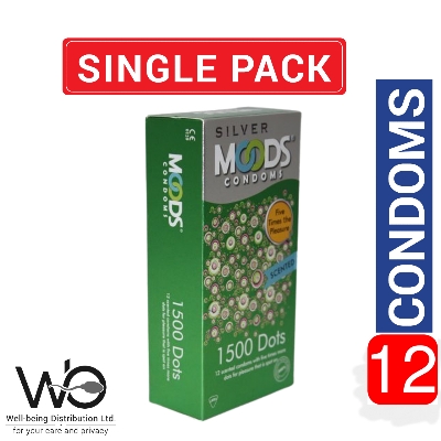 Picture of Moods 1500 Dots Condom 12pcs Pack | Made in India