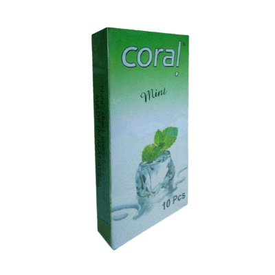 Picture of Coral - Mint Flavored Natural Lubricated Condom - Single 10pcs Pack