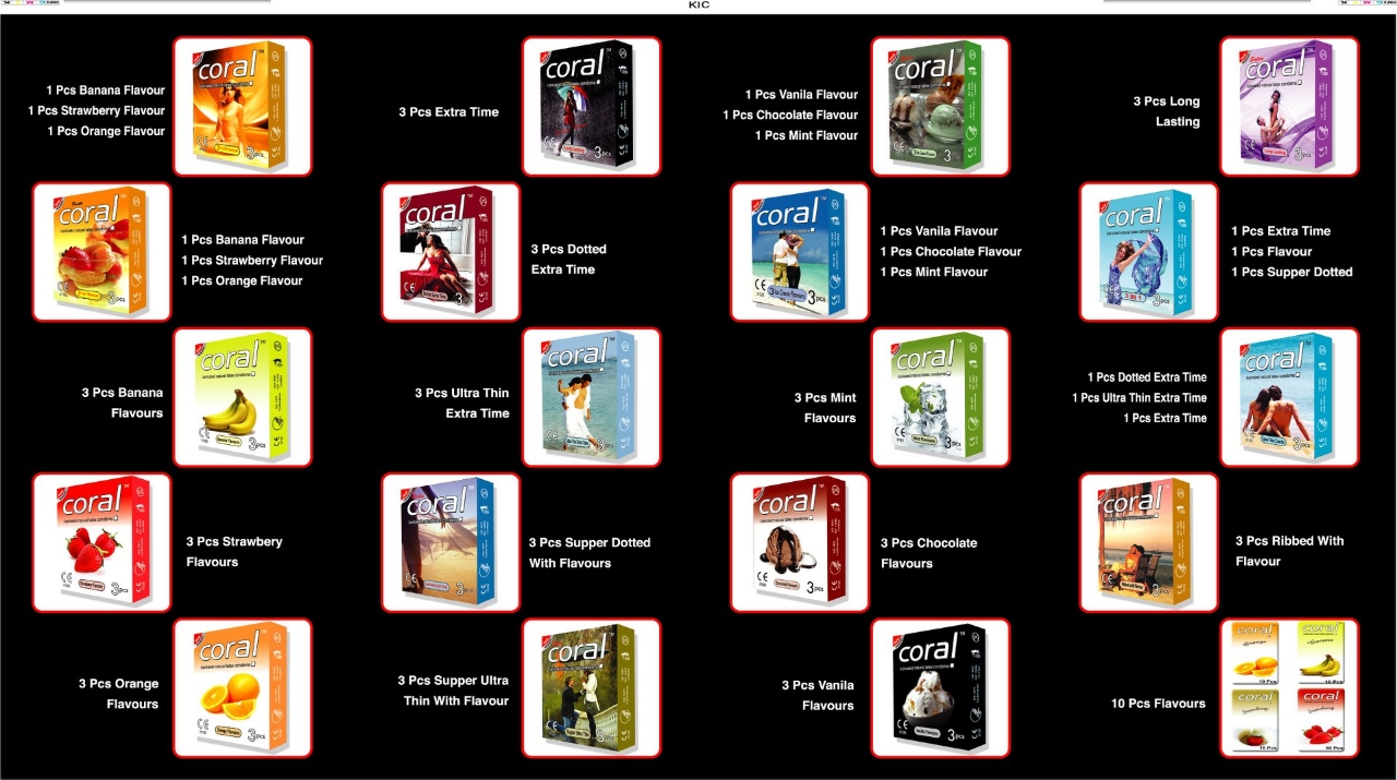 Picture of Coral Strawberry Extra Performance Condom | Full Box 30pcs | Malaysia