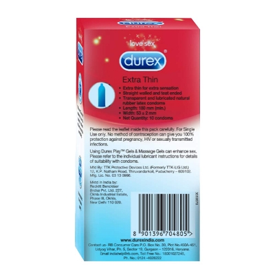 Picture of Durex - Extra Thin Condom For Extra Sensation Of Her - 10Pcs