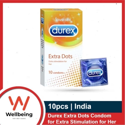 Picture of Durex Extra Time / Extra Dots Condoms - 10 Pcs Pack
