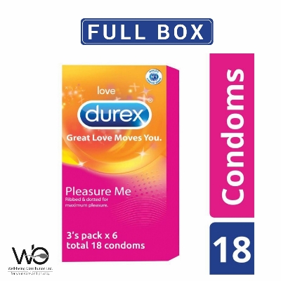 Picture of Durex Pleasure Me Condom Full Box - 18pcs Condoms