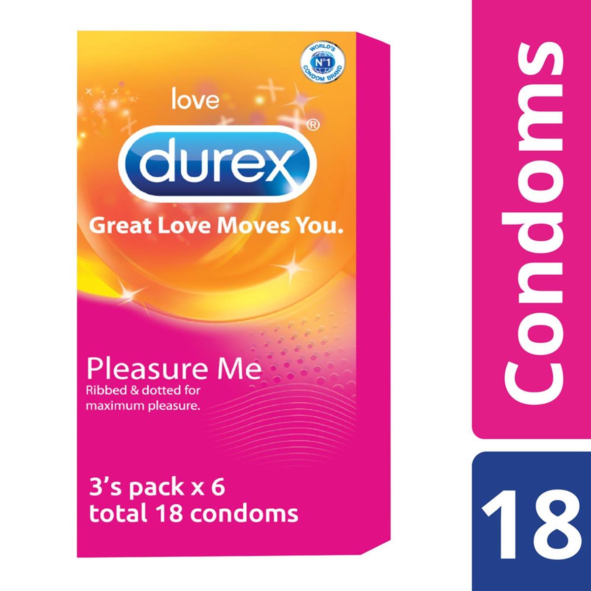 Picture of Durex Pleasure Me Condom Full Box - 18pcs Condoms