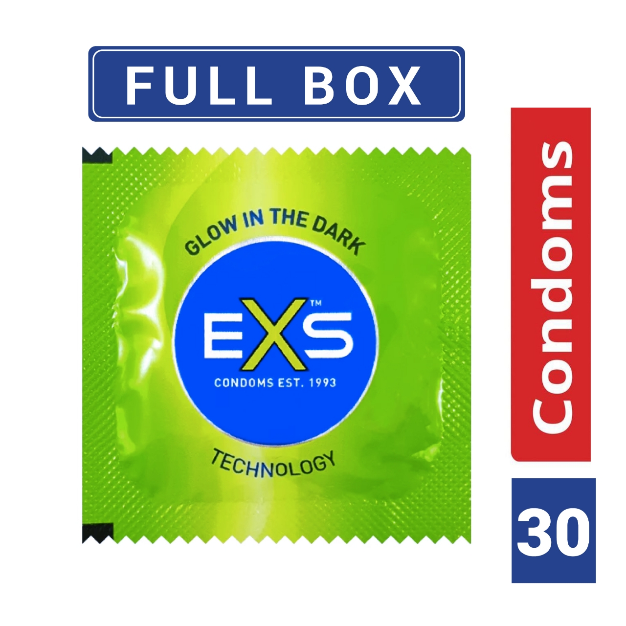Picture of EXS - Glow In The Dark Condom For Men - Full Box