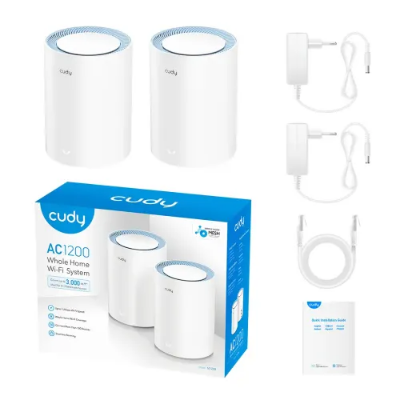 Buy  Cudy M1200 AC1200 Whole Home Mesh WiFi Router (2 Pack) Wi-Fi  at Best Price In Bangladesh