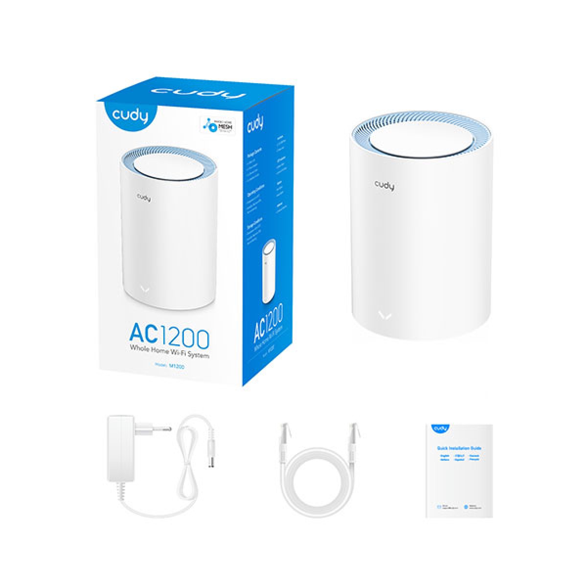 Buy  Cudy M1200 1-pack AC1200 Dual Band Whole Home Wi-Fi Mesh Router at Best Price In Bangladesh