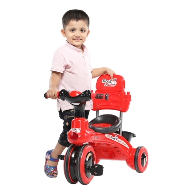 Buy Rock Rider With Backrest 3Y Red & Black Online