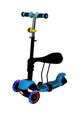 Picture of Fun Scooty With Seat - Blue & Black