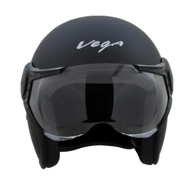 Picture of Vega Jeet Half Face Bike Helmet Black Stear