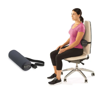 Picture of Alleviate Lower Back Pain with Spine Lumbar Roll Cushion - Ideal for Car Seat & Office Chair - NF Health Care