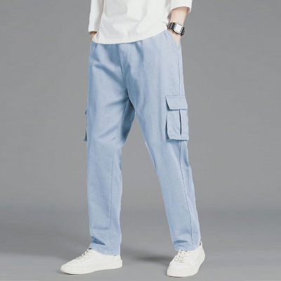 Picture of Export Quality Six Pockets Cargo Pant For Men Stylish Sky Blue 