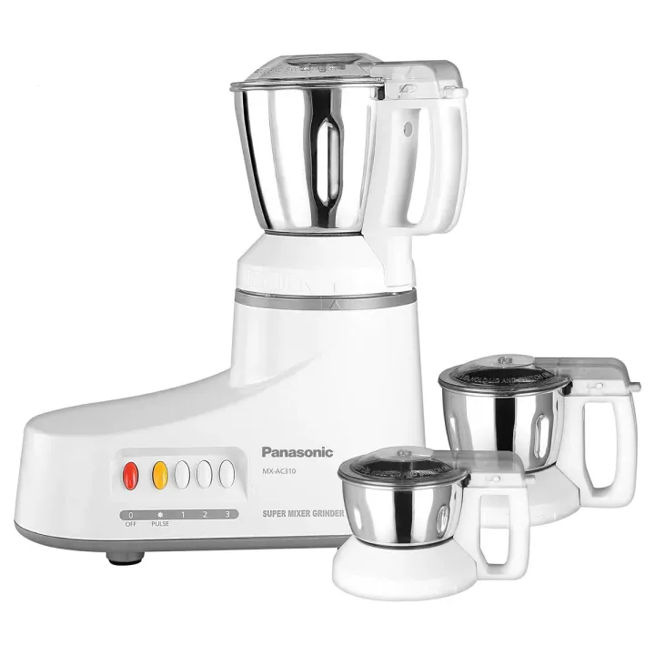 Buy Panasonic 1000W 3 Jars Mixer Grinder (MX-AC310) White Online at Best Price