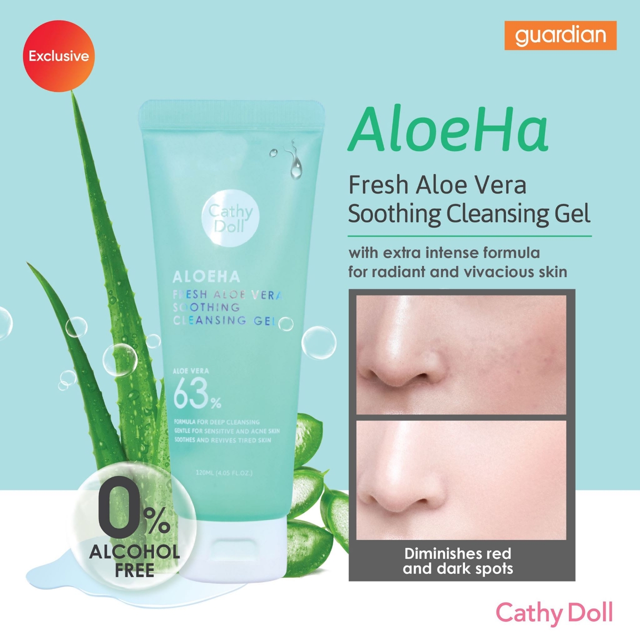 Picture of Cathy Doll Aloeha Fresh Aloe Vera Soothing Cleansing Gel