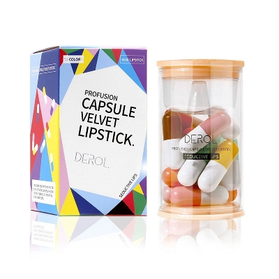 Picture of 16Pcs/box Capsule Mini Lipstick Lasting Moisturizing Jelly Lipgloss Set Waterproof Non-Marking Women Sexy Lips Makeup Cosmetic - Lipstick - Lipstick Set - Lipstick