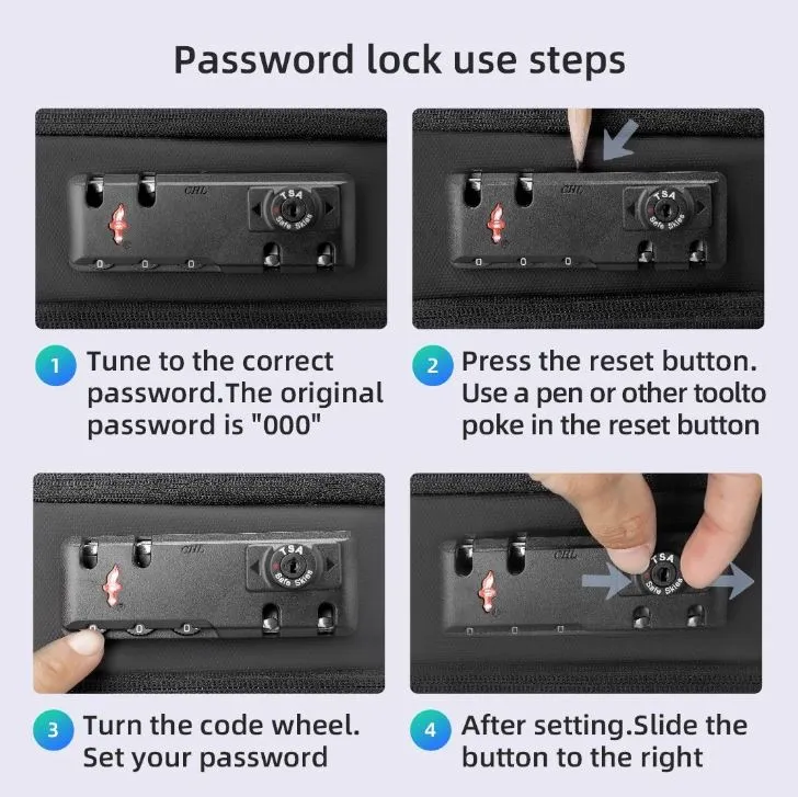 Buy Mark Ryden COMPILO MR9000 Premium Digital Lock Laptop Backpack at Best Price In Bangladesh