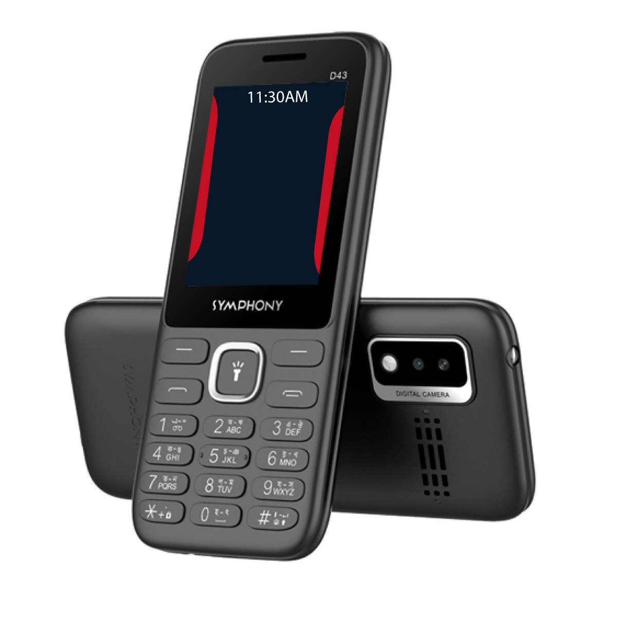 Picture of Symphony D43 Feature Phone Matte Black