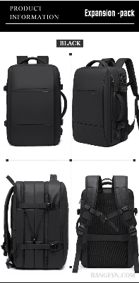 Buy BANGE BG1908D Large Capacity Expandable Multi-Purpose Business & Travel Backpack Waterproof Laptop Backpack for 17.3inch(Black) at Best Price In Bangladesh