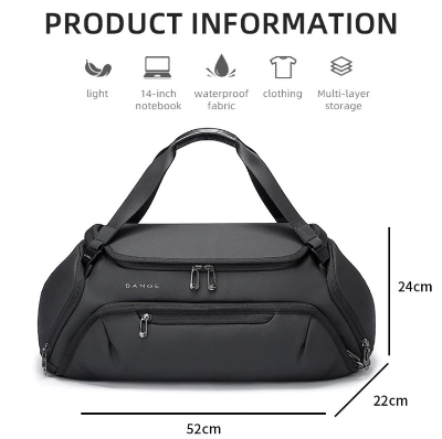 Buy Bange BG-7561 New Gym Bags For Men Women Waterproof Moistureproof Travel Bag Wet Dry Separation Bag at Best Price In Bangladesh