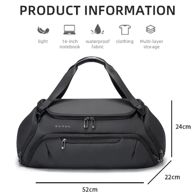 Buy Bange BG-7561 New Gym Bags For Men Women Waterproof Moistureproof Travel Bag Wet Dry Separation Bag at Best Price In Bangladesh