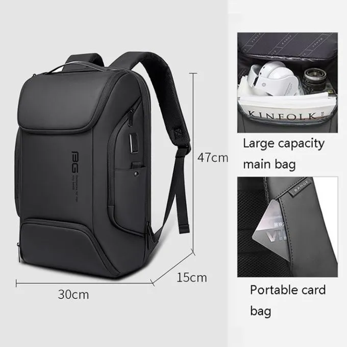 Buy BANGE BG-7267 Trendy Laptop Backpack Smart Stylish High-class Backpack For Business Travel Office School College Black at Best Price In Bangladesh