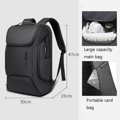 Buy BANGE BG-7267 Trendy Laptop Backpack Smart Stylish High-class Backpack For Business Travel Office School College Black at Best Price In Bangladesh