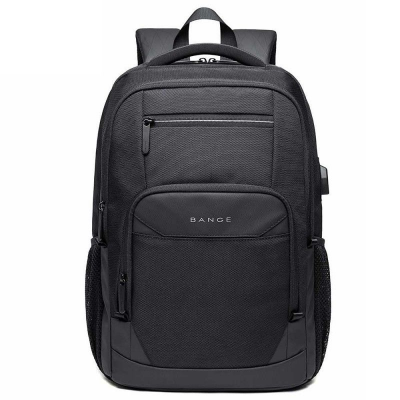 Buy Bange BG-1922 16 inch Men Oxford Fabric Waterproof Backpack with USB Port (Black) at Best Price In Bangladesh