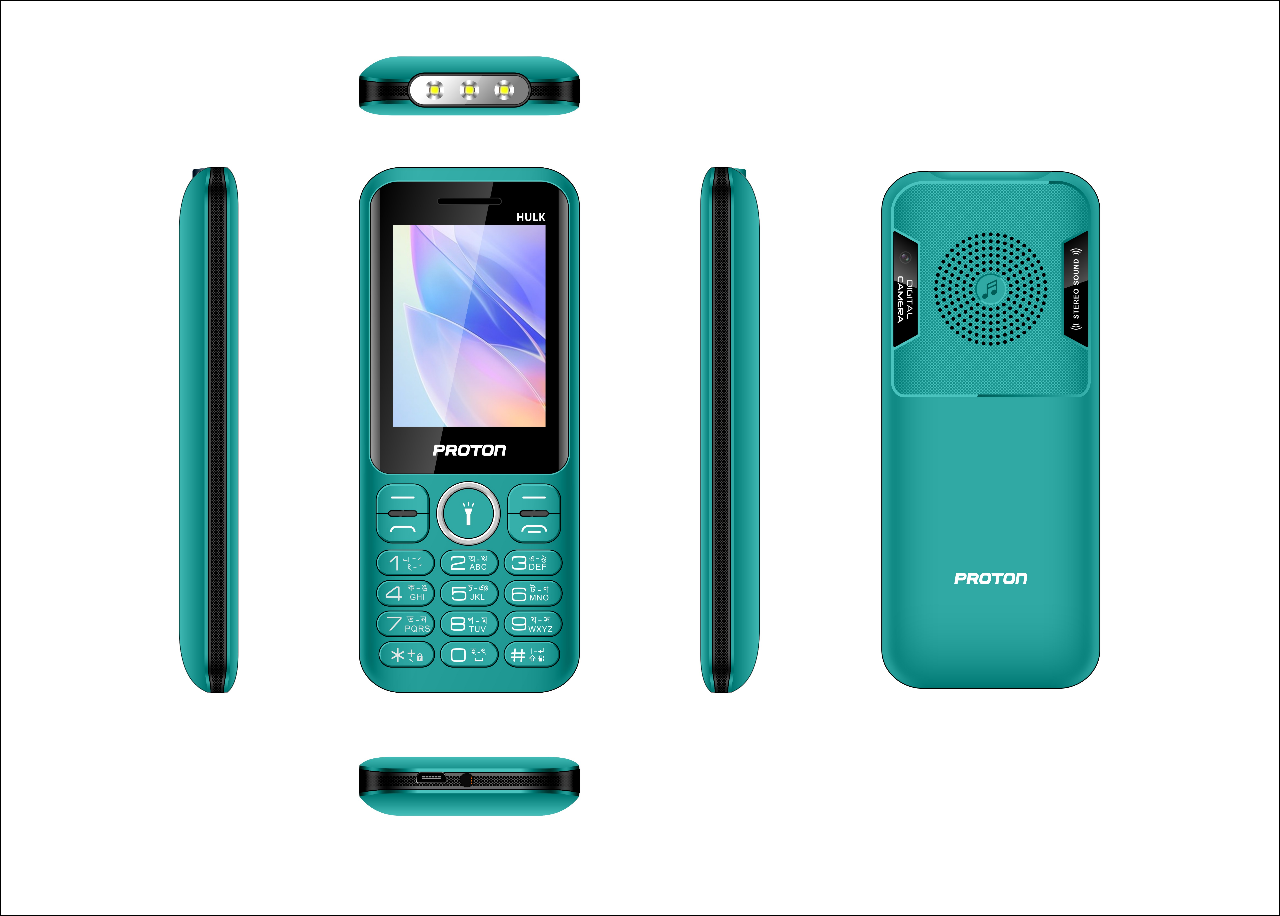 Buy Proton Mobile Phone-RE-HULK with 3000mAh Li-ion Battery and 2.4  inch, Bright Color Display and   Automatic Call Recorder (Multi Color) at Best Price in Bangladesh