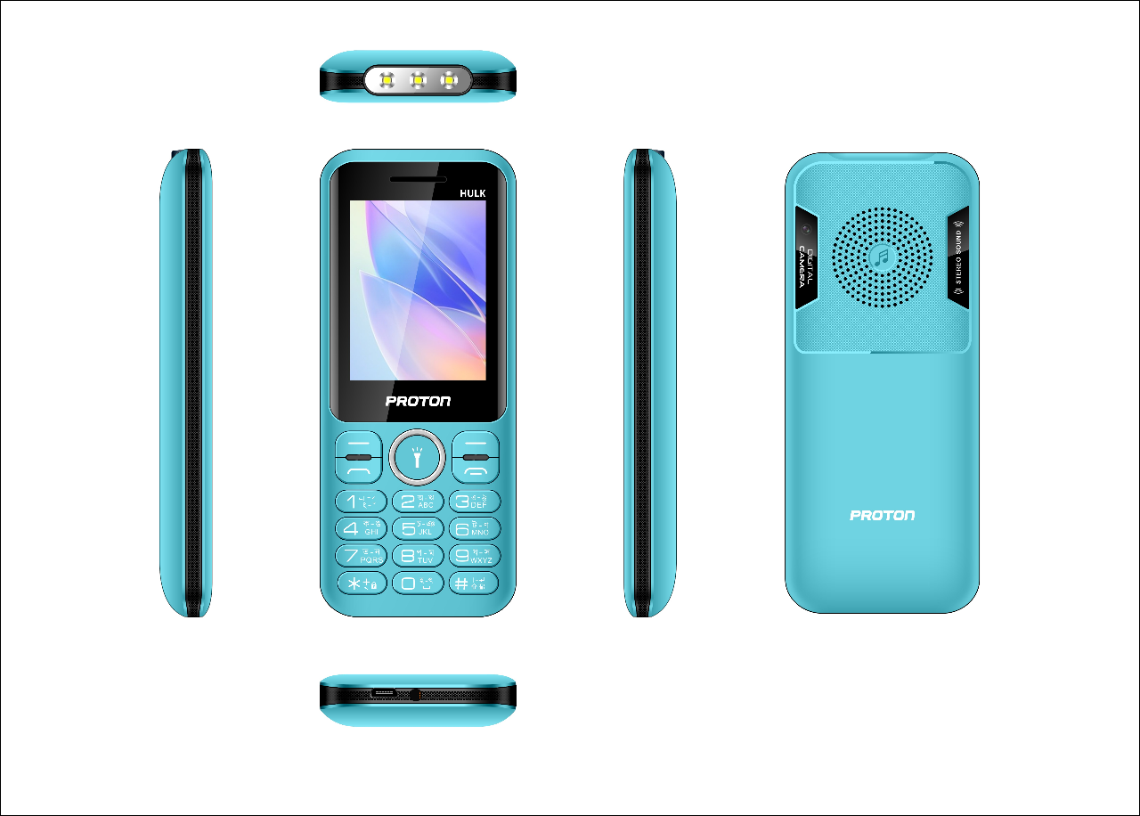 Buy Proton Mobile Phone-RE-HULK with 3000mAh Li-ion Battery and 2.4  inch, Bright Color Display and   Automatic Call Recorder (Multi Color) at Best Price in Bangladesh