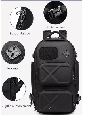 Buy Ozuko 9309L Designer Luxury Travel Bags Luggage Mochilas Tacticas Antirrobo Usb Hiking Backpack Bag at Best Price In Bangladesh