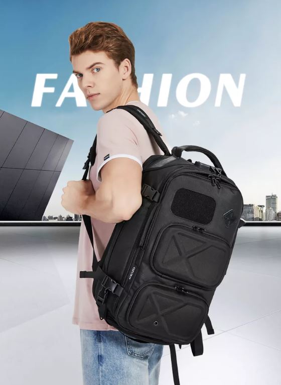 Buy Ozuko 9309L Designer Luxury Travel Bags Luggage Mochilas Tacticas Antirrobo Usb Hiking Backpack Bag at Best Price In Bangladesh