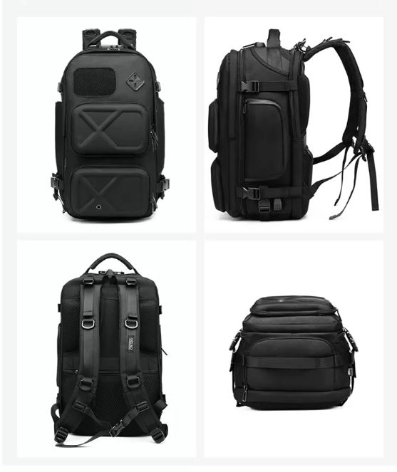 Buy Ozuko 9309L Designer Luxury Travel Bags Luggage Mochilas Tacticas Antirrobo Usb Hiking Backpack Bag at Best Price In Bangladesh