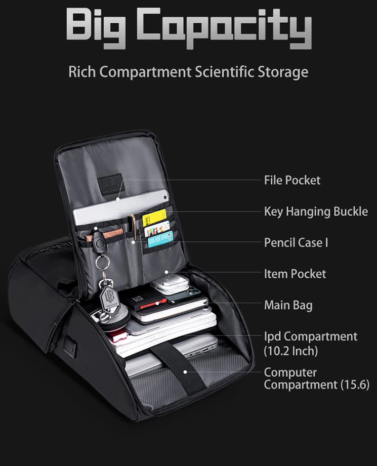 Buy ARCTIC HUNTER B00428 Leisure Travel Backpack Men 15.6" Daypack Teenagers Multifunction School Bag Anti-theft Laptop Backpack For Men at Best Price In Bangladesh