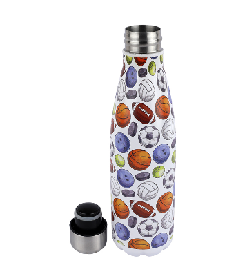 Picture of ICY Water Bottle 450 ML Stainless Steel| Keep Cold and Hot for 12 Hours| BPA Free| Leak Proof| Sports Mix| Double-Walled Insulated Inner Steel and Sturdy Outer