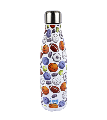 Picture of ICY Water Bottle 450 ML Stainless Steel| Keep Cold and Hot for 12 Hours| BPA Free| Leak Proof| Sports Mix| Double-Walled Insulated Inner Steel and Sturdy Outer