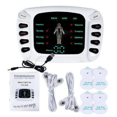 Picture of Electric Pulse Physiotherapy Massager Tens EMS Muscle Stimulator Acupuncture Therapy Body Massage Slimming Health Care Machine