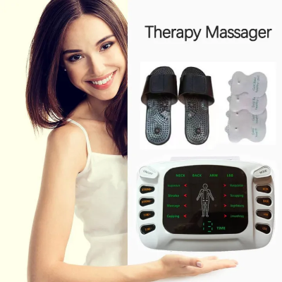 Picture of Electric Pulse Physiotherapy Massager Tens EMS Muscle Stimulator Acupuncture Therapy Body Massage Slimming Health Care Machine