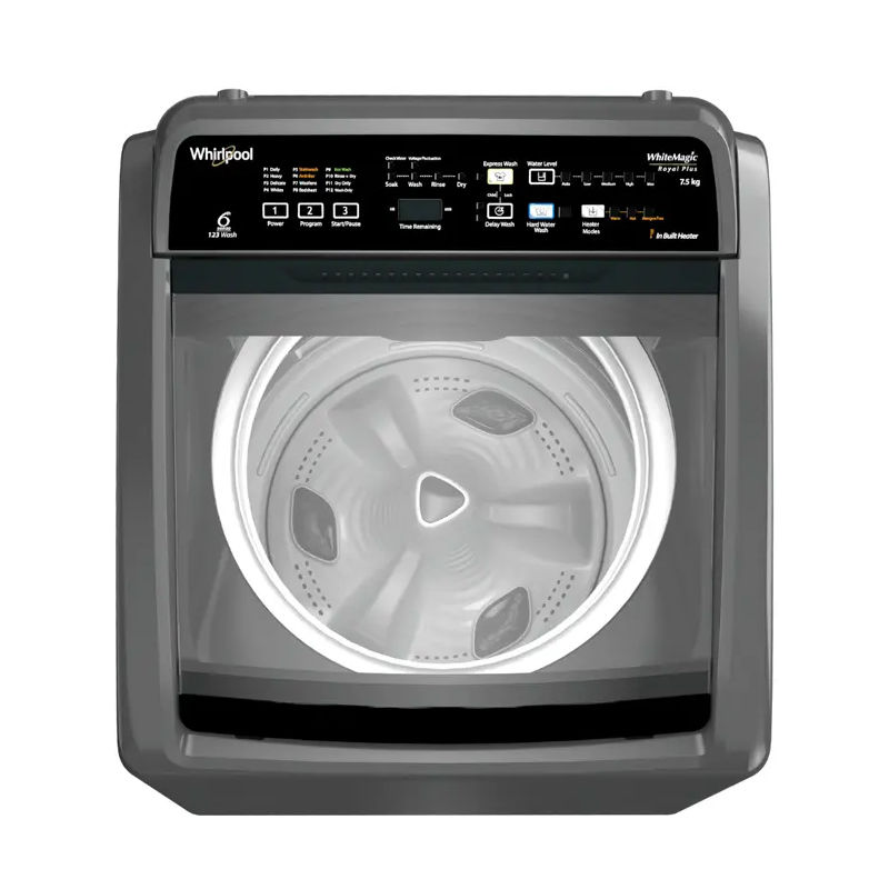 Buy Whirlpool 7.5KG  5 Star Royal Plus Fully-Automatic Top Loading Washing Machine (WHITEMAGIC ROYAL PLUS 7.5) Grey Online at Best Price in Bangladesh
