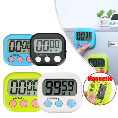Picture of Magnetic LCD Digital Kitchen Countdown Timer Stopwatch with Stand Practical Cooking Sports Alarm Clock Reminder Tools
