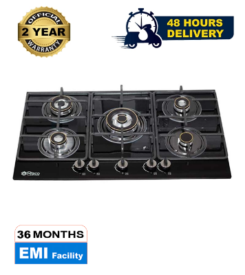 Picture of Rizco RGB BIH BL 35 Stainless Steel 5 Gas Burner Natural Gas  (50% Gas save) (Best Price)